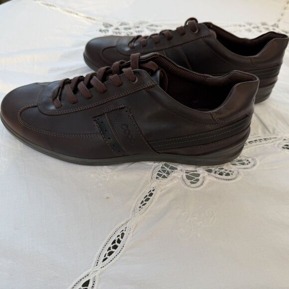 NOS ECCO Chander Oxford Men’s EU43 US9-9.5 Brown Leather Retro Sneaker Portugal main image 8